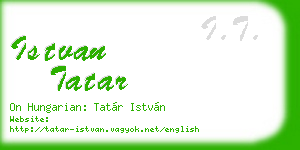 istvan tatar business card